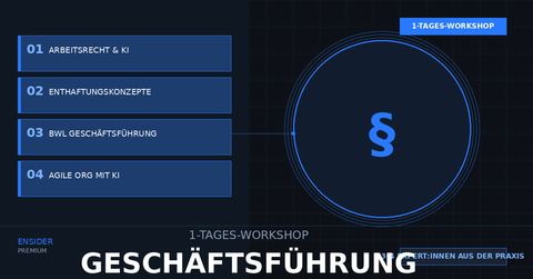 Plötzlich Geschäftsleitung? 1-Tages-Workshop